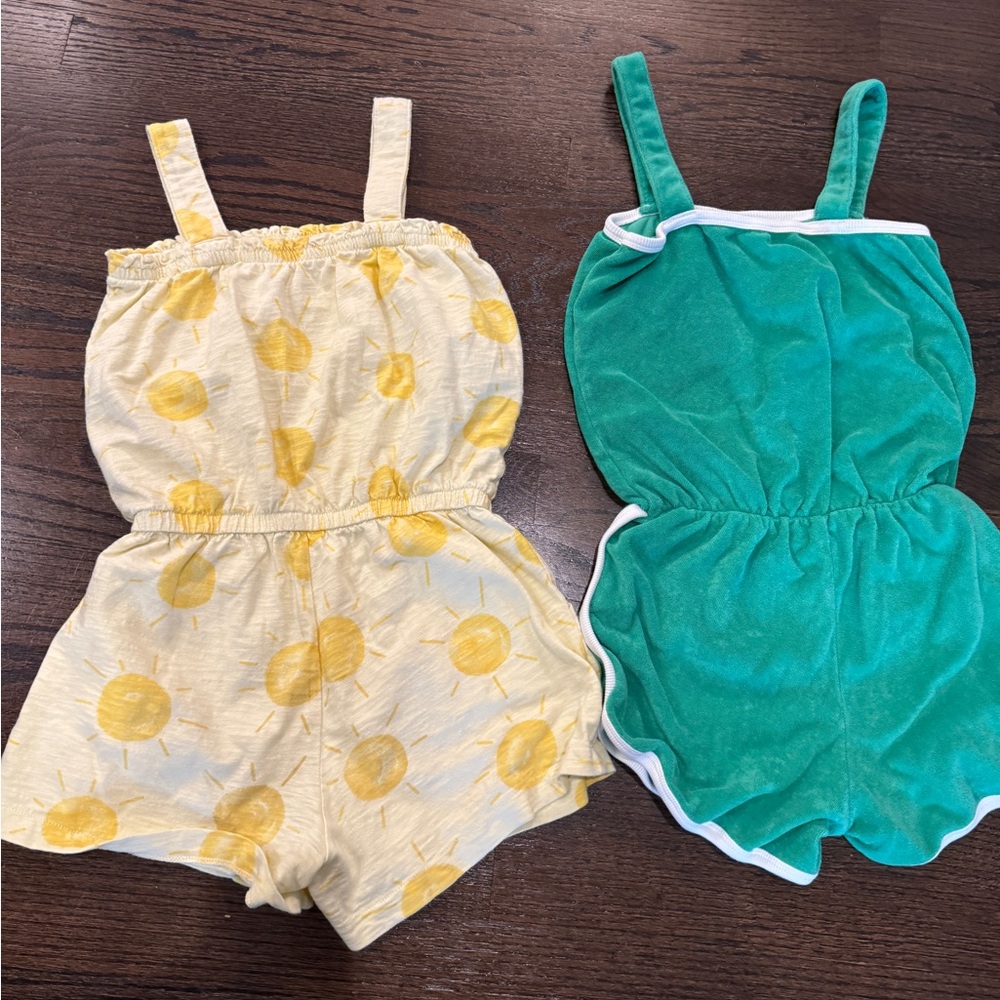 Gap Kids Medium Size 8 Girl’s Yellow and Green Romper Set